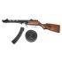 Страйкбольный пистолет-пулемет Snow Wolf PPSH EBB, пластик под дерево (SW-09)